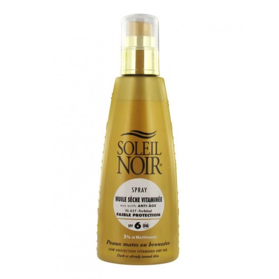 Soleil Noir Huile Sèche Vitaminée SPF 6 Spray 150 ml