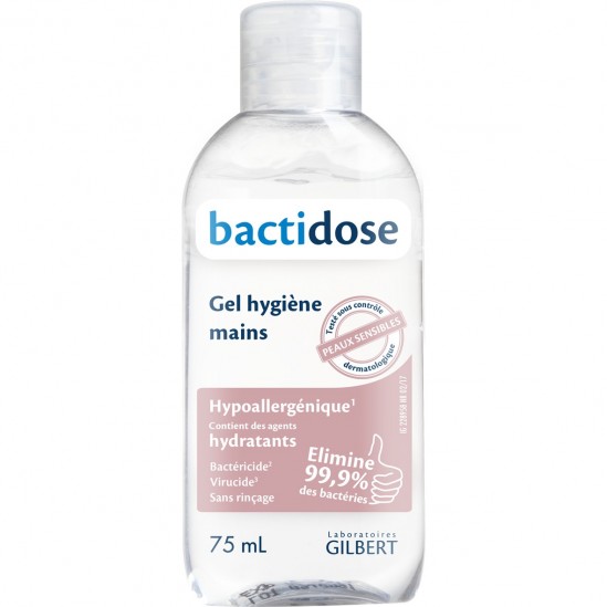 Bactidose Gel hydro 75 mL Peaux sensibles