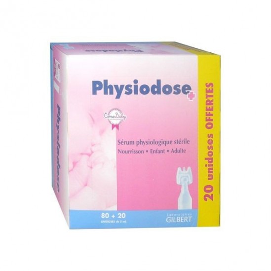 Physiodose serum physiologique 80+20 unidoses 5ml