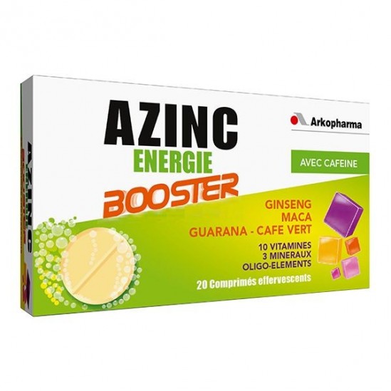 Arkopharma Azinc Energie Booster 20 Comprimés Effervescents