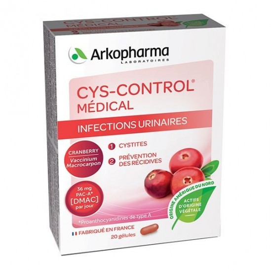 Arkopharma Cys Control gènes urinaires 20 gélules