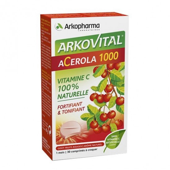 Arkopharma Acérola 1000 30 Comprimés à Croquer