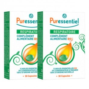 Puressentiel complément alimentaire respiratoire BIO lot 2 boites