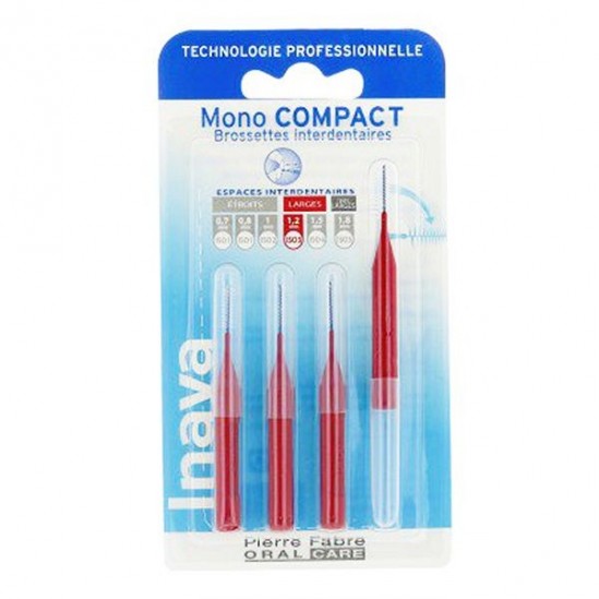 Inava mono compact rouge 4 brossettes