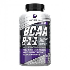 Corgenic bcaa 8,1,1 boite de 200 capsules