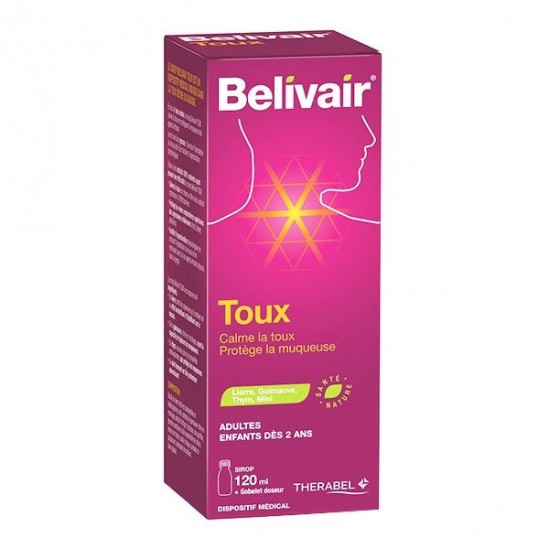 Belivair sirop pour la toux + gobelet doseur 120ml