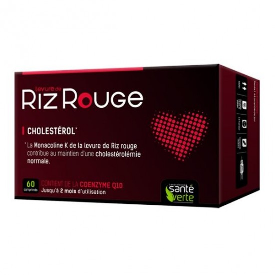 Santé Verte levure de riz rouge 600mg duo 30 comprimés