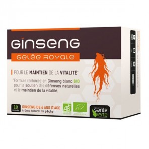 Santé verte ginseng gelée royale 10 ampoules