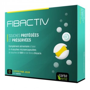 Santé Verte fibactiv probiotiques encapsulés 20 sticks