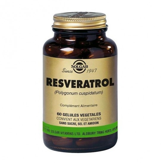 Solgar resveratrol 60 gélules végétales