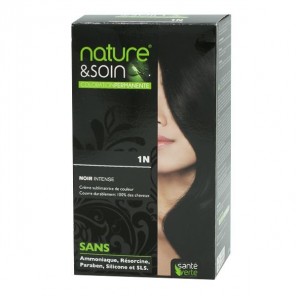 Santé Verte nature & soin coloration permanente noir intense 1N