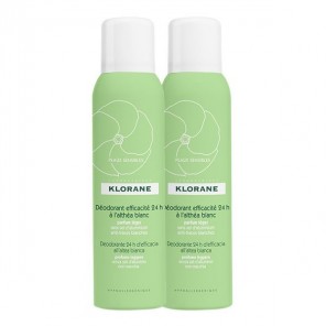 Klorane Déodorant spray à l'Althéa Blanc 2 x 125ml