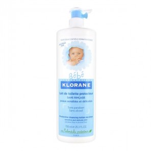 Klorane Bébé Lait de Toilette Protecteur Sans Rinçage 750ml