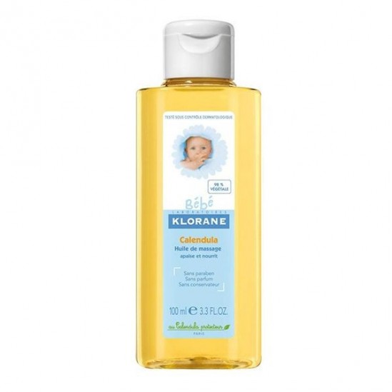 Klorane Bébé Calendula Huile de Massage 100ml