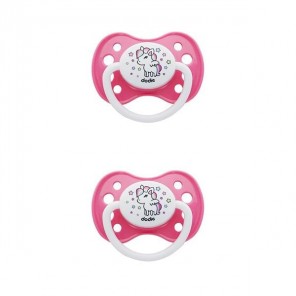 Dodie Sucette Anatomique Silicone Avec Anneau Collection Girly 6 Mois Et Plus X2 