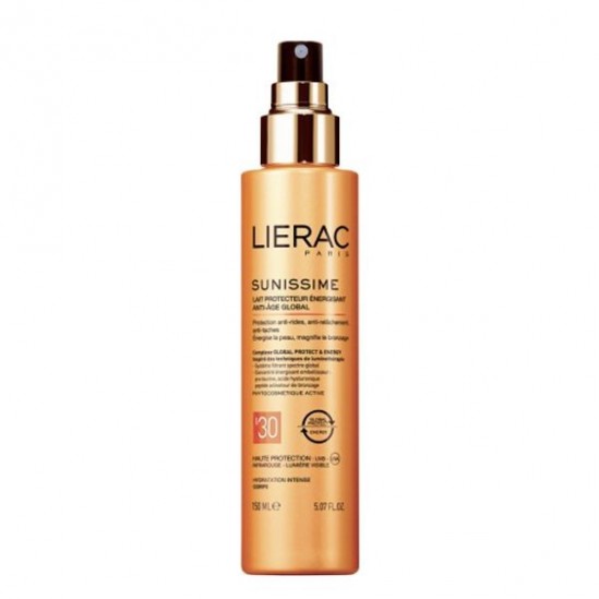 Lierac Sunissime lait protecteur énergisant anti-âge global SPF30 150ml 