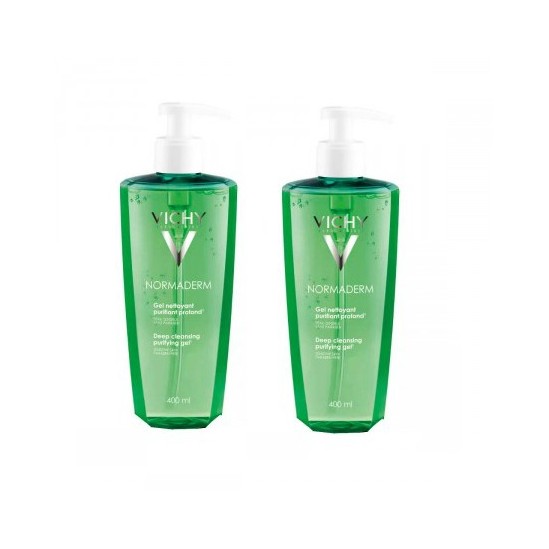 Vichy Normaderm Gel Nettoyant Purifiant Lot de 2 x 400 ml