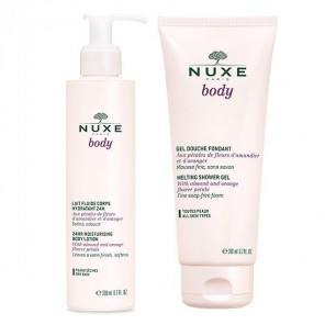 Nuxe body lait hydratant + gel douche