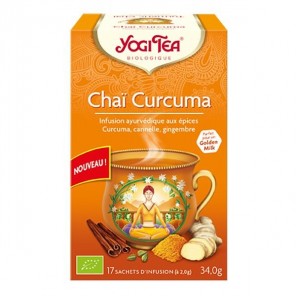 Yogi tea infusion chai curcuma boite de 17 sachets