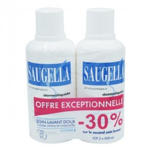 Saugella Dermoliquide 500ml lot x2