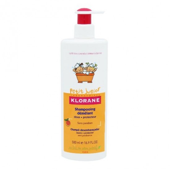 Klorane Petit junior shampooing démêlant pêche 500ml