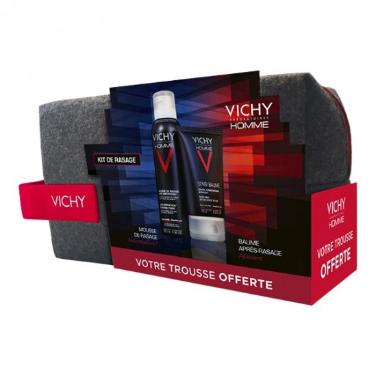 Vichy Homme trousse kit de rasage 200ml + 75ml