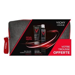 Vichy Trousse Hommes rituel matin mousse de rasage 200ml