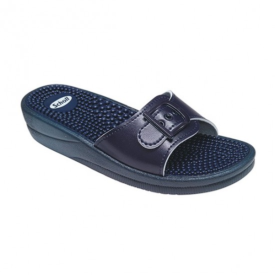 Scholl Fitness Massage bleu sandale taille 40