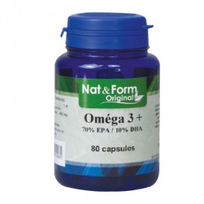 Nat&Form Omega 3+ Huile 80 capsules