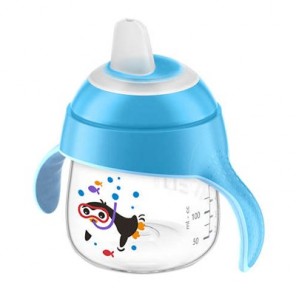 Avent Tasse à bec anti-fuite bleu 200ml