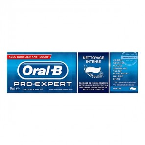 Oral B pro-expert nettoyage intense dentifrice tube 75ml