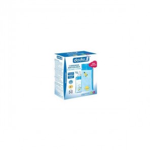 Dodie coffretx2 biberons initiation+ bleu tétine débit 2 270ml