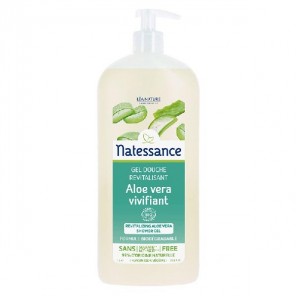 Natessance Gel douche aloe vera sans sulfates 1L