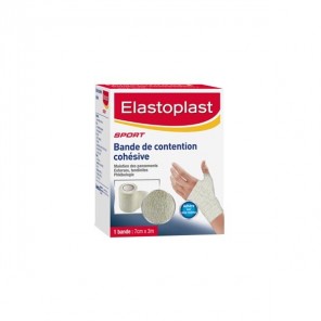 Elastoplast bande de contention cohésive blanc 7cmx3m