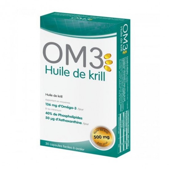 Om3 Huile de krill 500mg 30 capslules