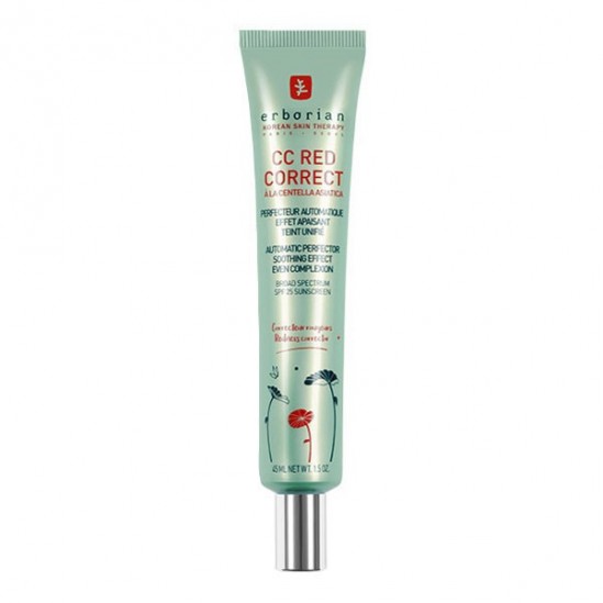 Erborian cc red correct à la centella asiatica crème anti rougeur 45ml