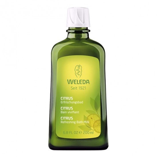 Weleda bain vivifiant au citrus flacon en verre 200ml