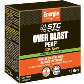 Stc nutrition over blast® pef’ cd print gel énergétique pomme 25g