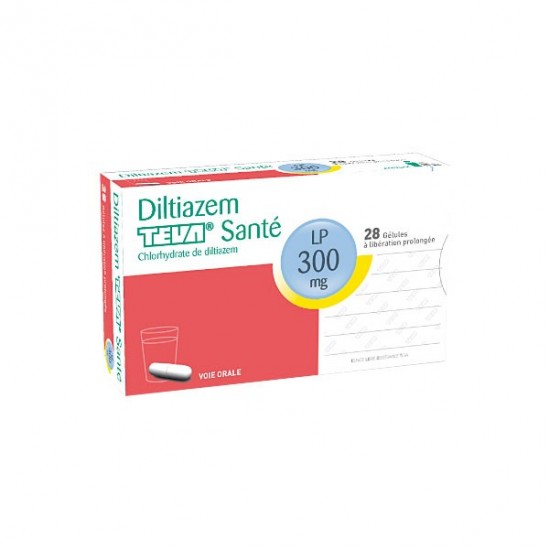 Diltiazem teva sante lp 300mg 28 gélules à libération prolongée