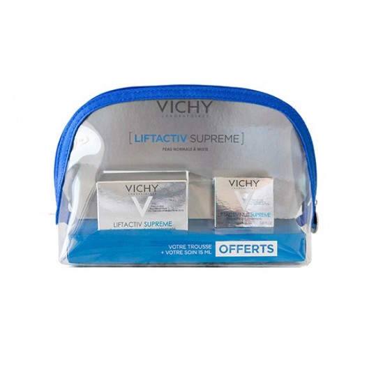 Vichy trousse liftactiv supreme anti-âge et anti-rides peaux sèches 50ml + supreme nuit soin correcteur 15ml