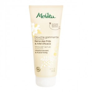 Melvita douche gommante reine des prés & miel d'acacia 200ml