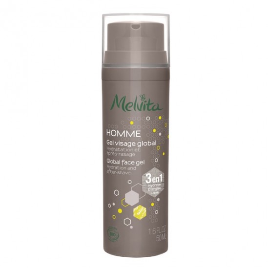 Melvita homme gel visage global 3 en 1 50ml