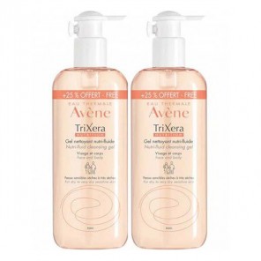 Avène trixéra nutrition nettoyant nutri-fluide 2 x 400ml