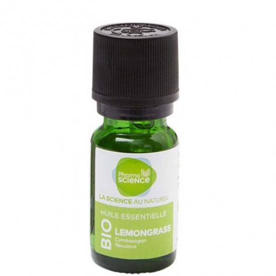 Pharmascience lemongrass bio huile essentielle 10ml