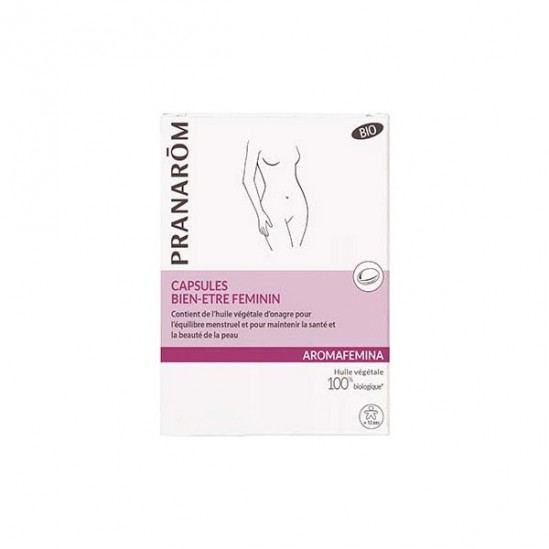 Pranarôm aromafemina capsules bien-etre féminin boîte de 30