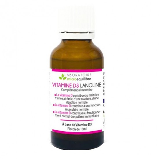 Microequilibre équilibre vitamine D3 lanoline 15ml