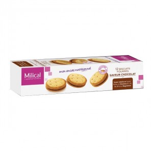 Milical nutrition saveur chocolat 12 biscuits