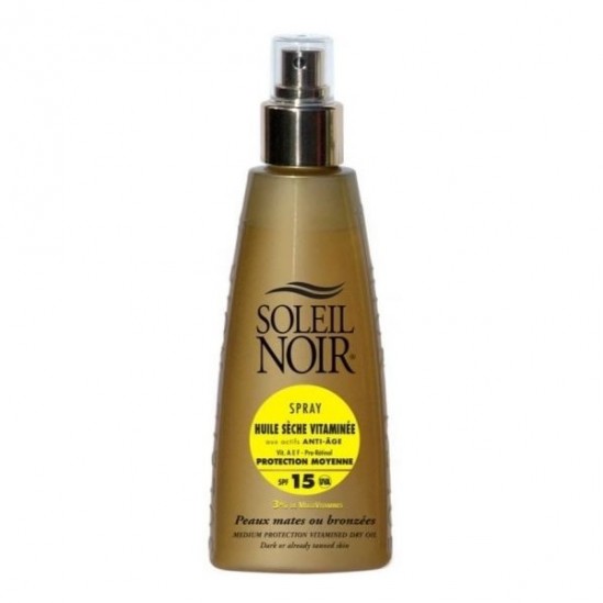 Soleil noir spray huile sèche vitaminée SPF15 150ml