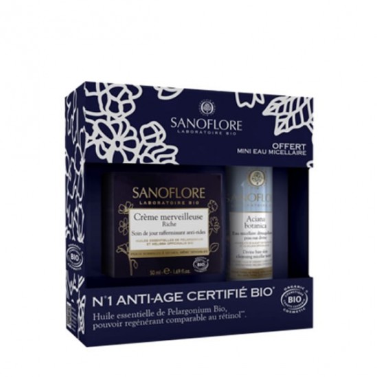 Sanoflore coffret riche merveilleuse 50ml et eau micéllaire 50ml