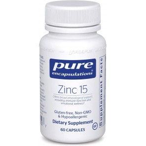 Pure encapsulations zinc 15 60 capsules